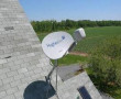 A antena da Hughes é instalada sem linha telefônica e fiação. É a internet via satélite - via rural chegando onde ninguém chega!!